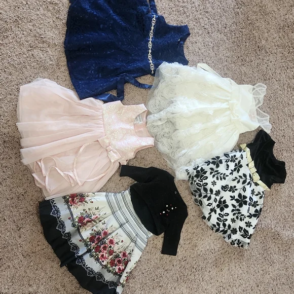 American Princess Navy Blue Lace Dress - Picture 2 of 12